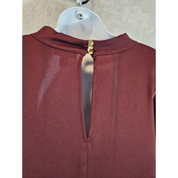 Vince Camuto Blouse Womens Plus 3X Keyhole Tunic Pleated Top Plus Size Fashion - Picture 8 of 16